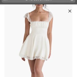 House of CB Kaia white mini dress XS NWOT